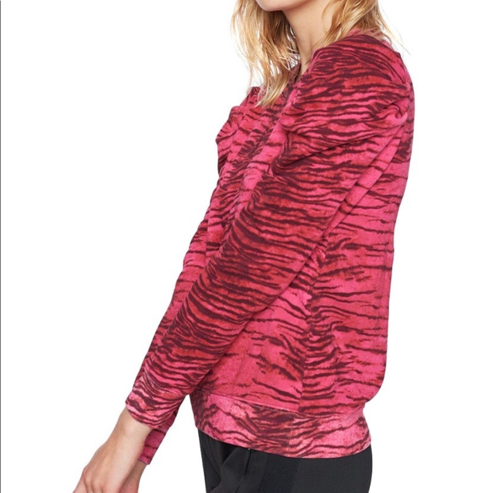 Pam & Gela puff sleeve tiger sweatshirt